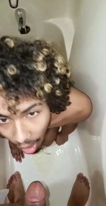My Thirsty Curly Headed Puppy