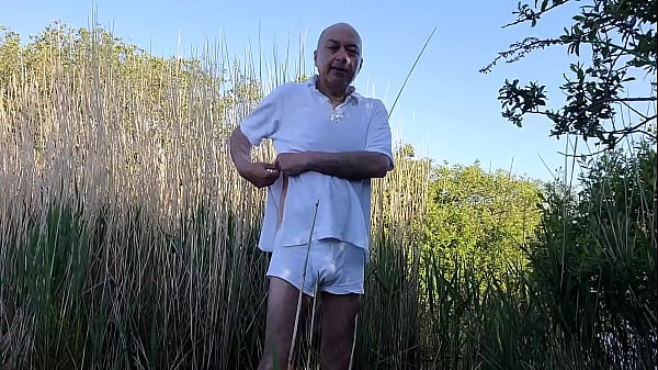 Naked walk and wank, clothes destroyed so there’s no way back!