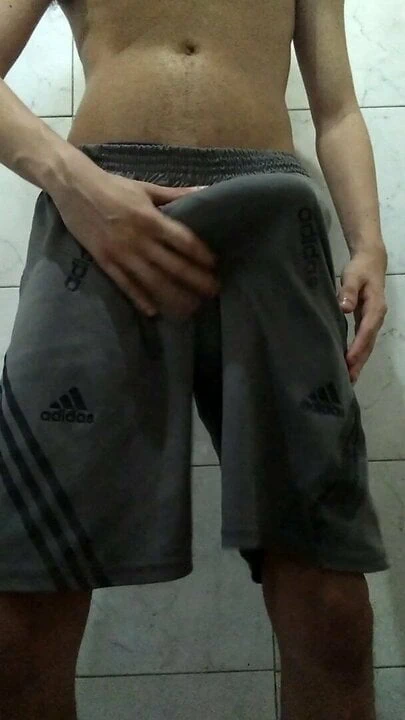 Taking off my underwear without taking off my shorts