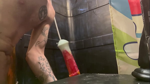 Twink Deepthroating Cock Toy